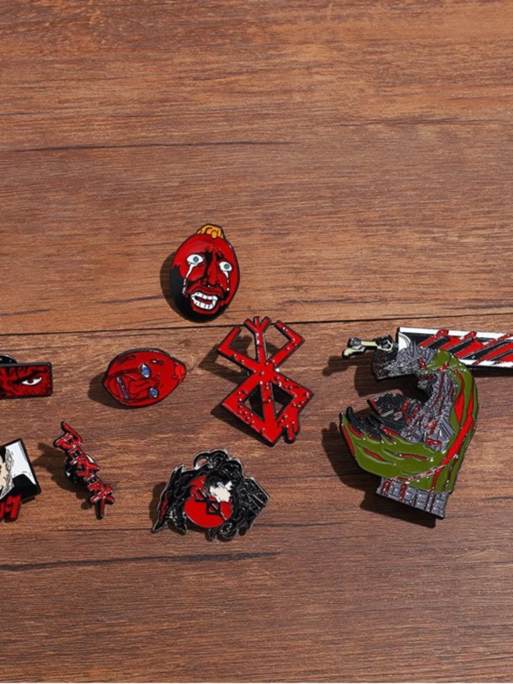 Red & Green Enamel Character Pin Set - Kids Toys Action Figures & Playsets